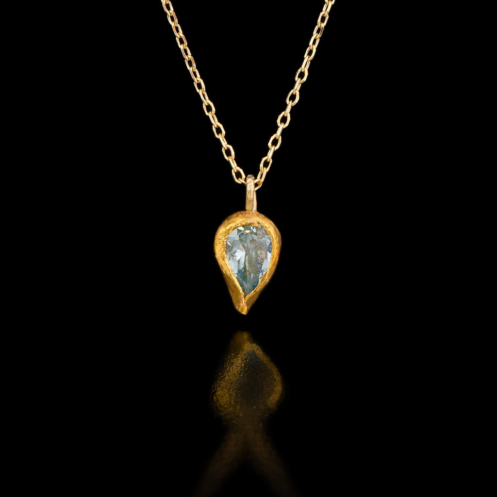 Aquamarine drop Pendant